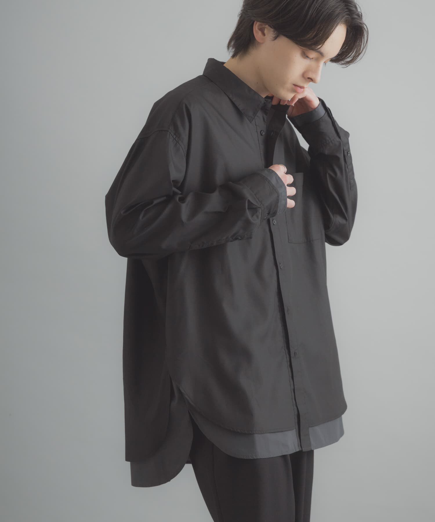 SENSE OF PLACE by URBAN RESEARCH「レイヤードレギュラーカラーシャツ」|シャツ・ブラウス|