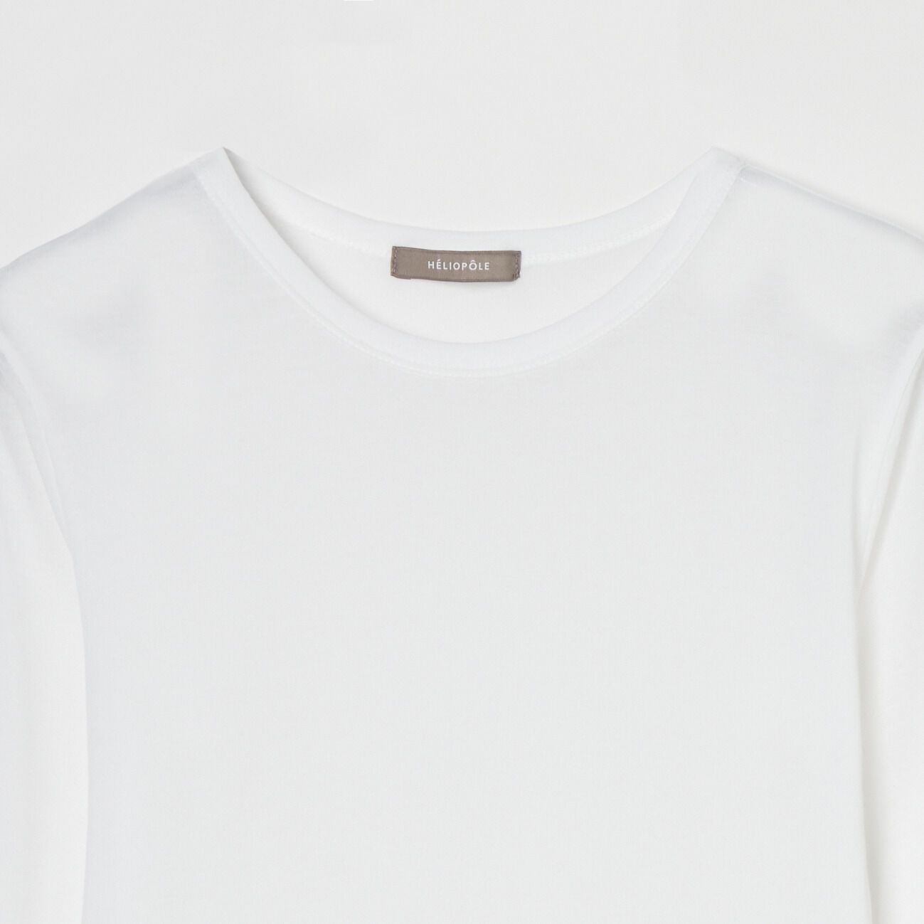 HELIOPOLE「HELIOPOLE 【smooth skin series】SHEER RIB JERSEY CREW」|Tシャツ・カットソー|