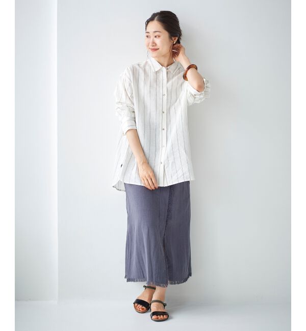 le.coeur blanc「ラップライクフリンジスカート」|スカート|