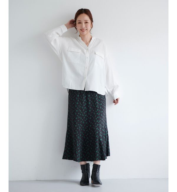 le.coeur blanc「フラワージャガードマーメイドスカート」|スカート|