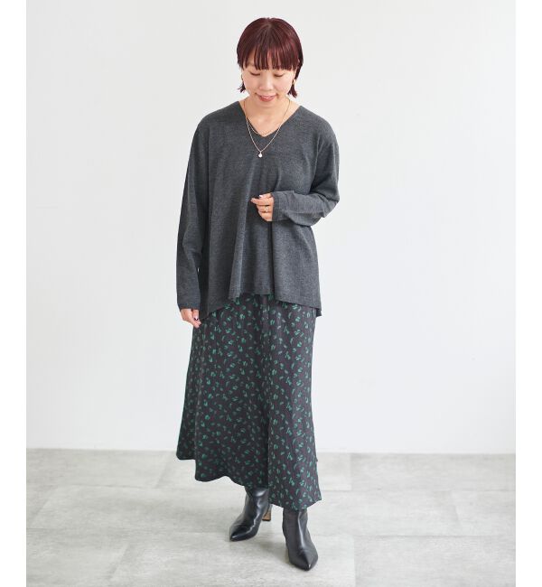 le.coeur blanc「フラワージャガードマーメイドスカート」|スカート|