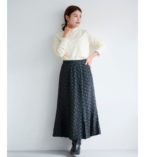 le.coeur blanc「フラワージャガードマーメイドスカート」|スカート|