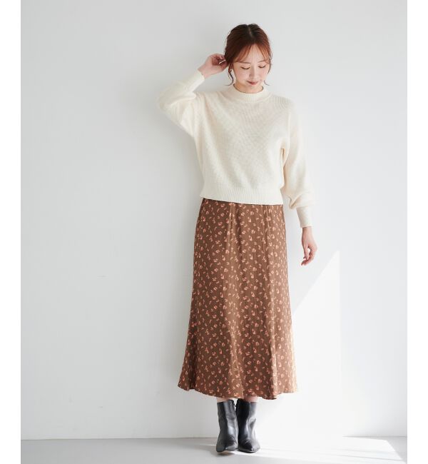 le.coeur blanc「フラワージャガードマーメイドスカート」|スカート|