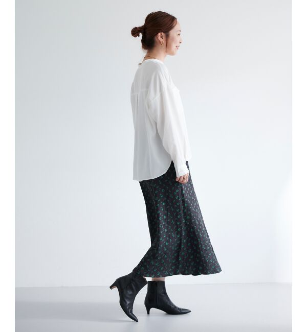 le.coeur blanc「フラワージャガードマーメイドスカート」|スカート|