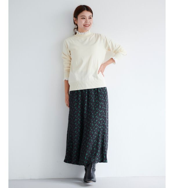 le.coeur blanc「フラワージャガードマーメイドスカート」|スカート|