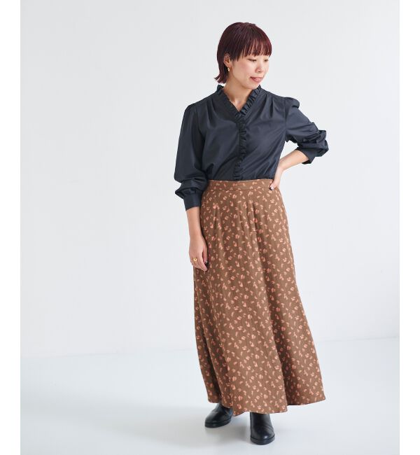 le.coeur blanc「フラワージャガードマーメイドスカート」|スカート|