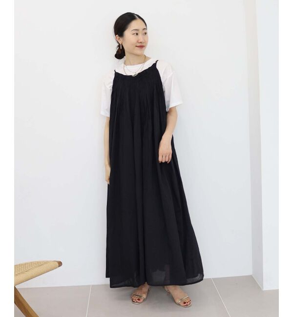 le.coeur blanc「《手洗い可能》TORRAZZO DONNA キャミロングワンピ」|ワンピース|