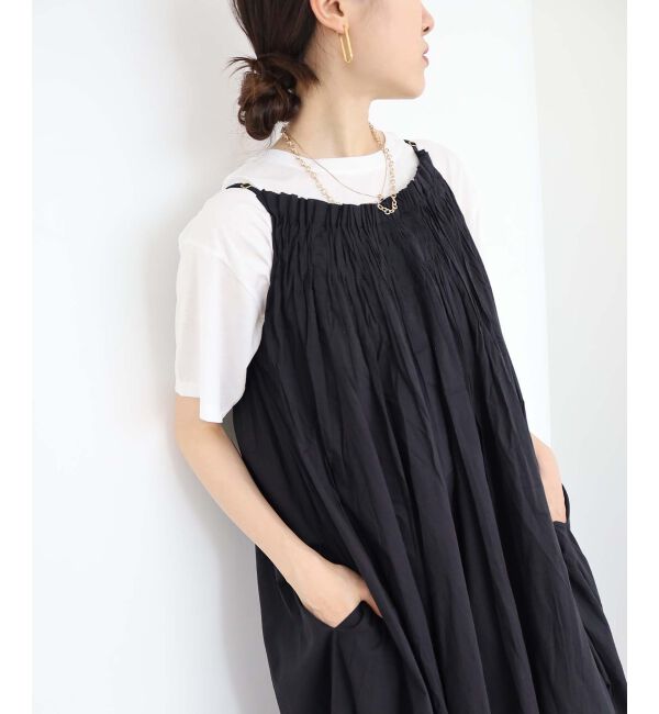 le.coeur blanc「《手洗い可能》TORRAZZO DONNA キャミロングワンピ」|ワンピース|