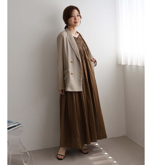 le.coeur blanc「《手洗い可能》TORRAZZO DONNA キャミロングワンピ」|ワンピース|