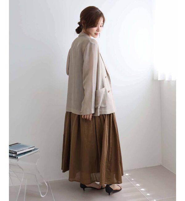 le.coeur blanc「《手洗い可能》TORRAZZO DONNA キャミロングワンピ」|ワンピース|