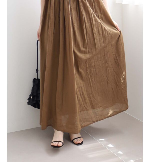 le.coeur blanc「《手洗い可能》TORRAZZO DONNA キャミロングワンピ」|ワンピース|