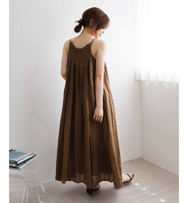 le.coeur blanc「《手洗い可能》TORRAZZO DONNA キャミロングワンピ」|ワンピース|