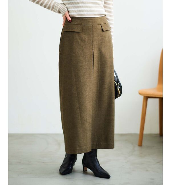 le.coeur blanc「ボックスタックロングスカート」|スカート|