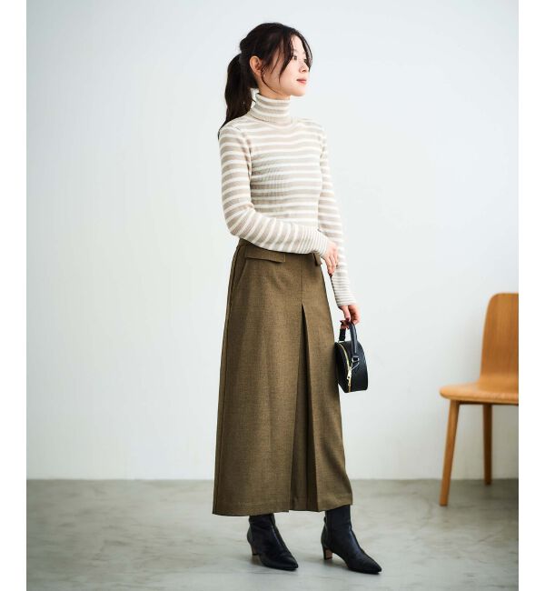 le.coeur blanc「ボックスタックロングスカート」|スカート|