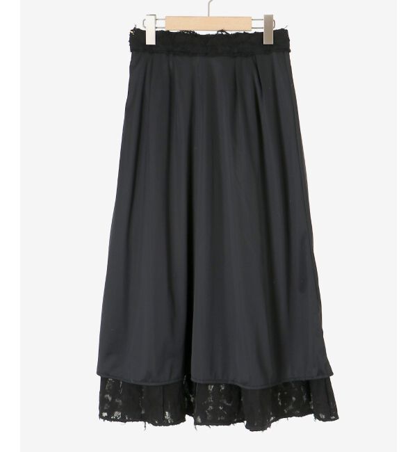 le.coeur blanc「《手洗い可能》カットジャガードギャザースカート」|スカート|