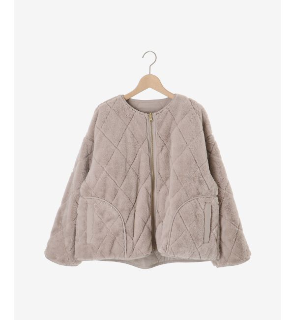  「リバーシブルタフタ&times;ファーキルトジャケット」|その他|