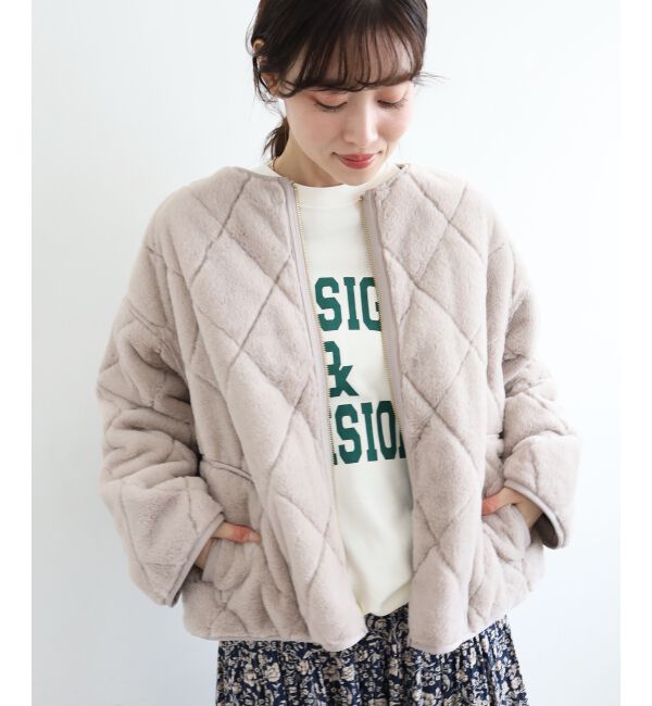  「リバーシブルタフタ&times;ファーキルトジャケット」|その他|
