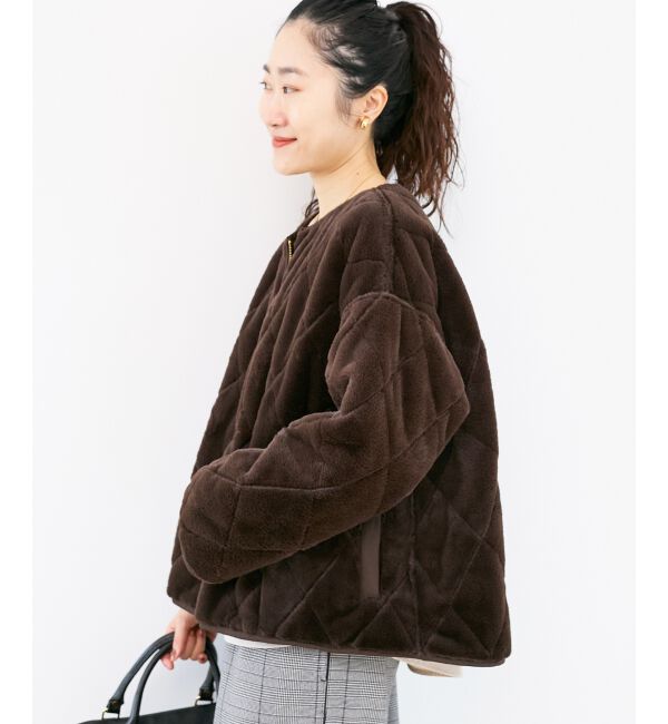  「リバーシブルタフタ&times;ファーキルトジャケット」|その他|