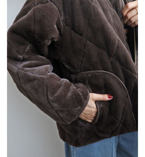  「リバーシブルタフタ&times;ファーキルトジャケット」|その他|