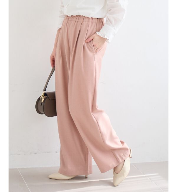  「麻混メランジツータックパンツ」|その他|