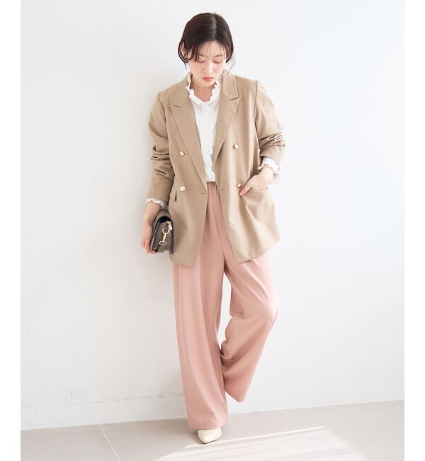  「麻混メランジツータックパンツ」|その他|