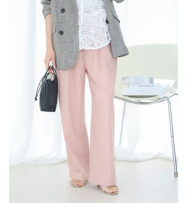  「麻混メランジツータックパンツ」|その他|