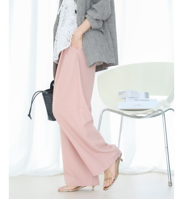  「麻混メランジツータックパンツ」|その他|