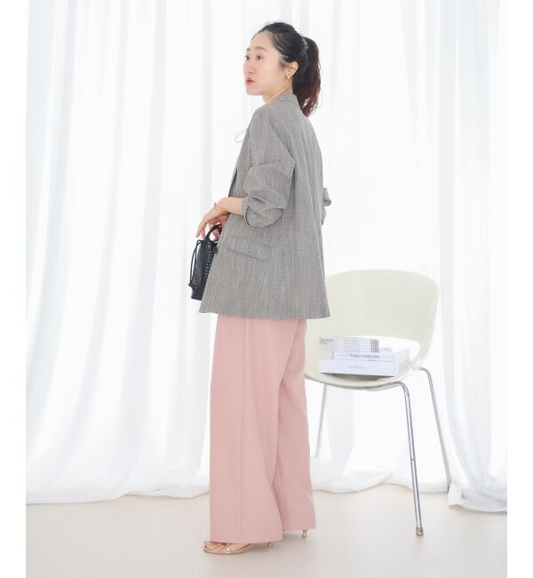  「麻混メランジツータックパンツ」|その他|