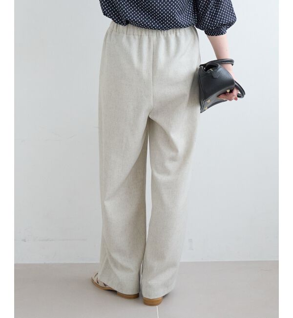  「麻混メランジツータックパンツ」|その他|
