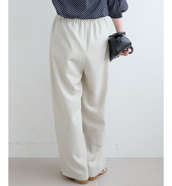  「麻混メランジツータックパンツ」|その他|