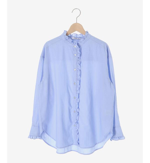  「スタンドネックフリルブラウス」|シャツ・ブラウス|