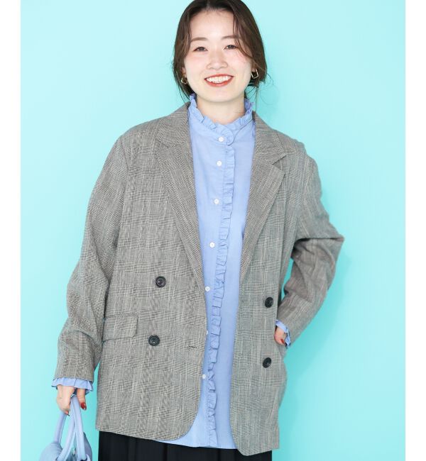  「スタンドネックフリルブラウス」|シャツ・ブラウス|