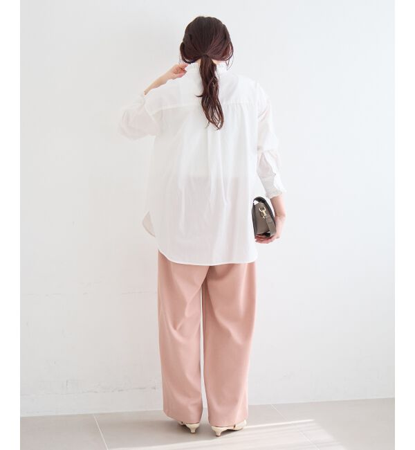  「スタンドネックフリルブラウス」|シャツ・ブラウス|