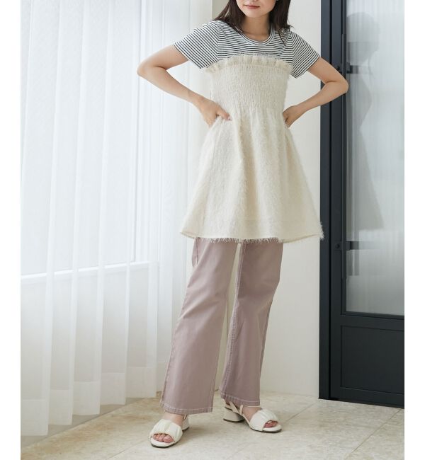 MAJESTICLEGON「美脚フレアデニムパンツ」|デニム|