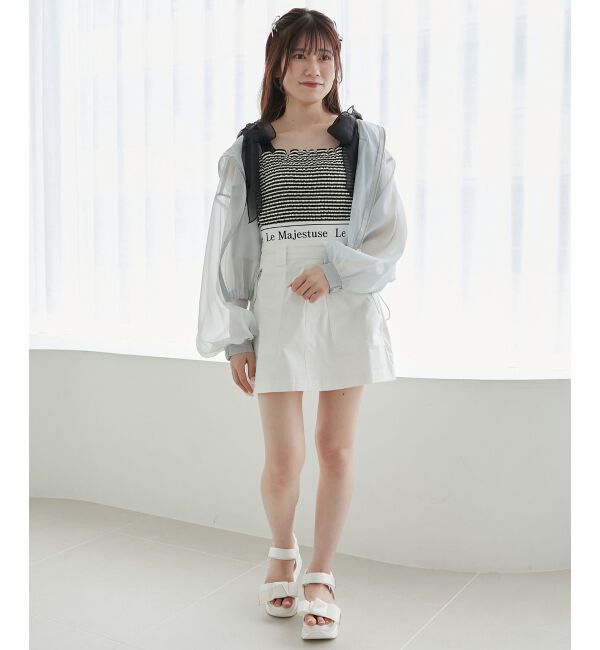 MAJESTICLEGON「ウエストロゴカーゴミニスカパン」|スカート|