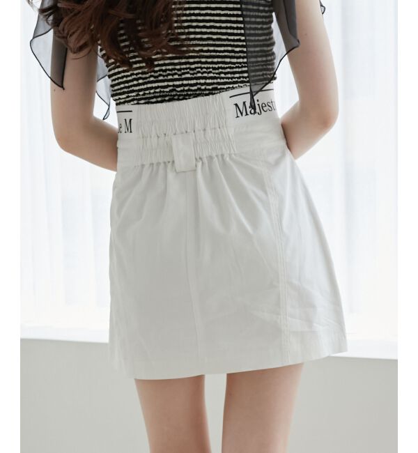 MAJESTICLEGON「ウエストロゴカーゴミニスカパン」|スカート|