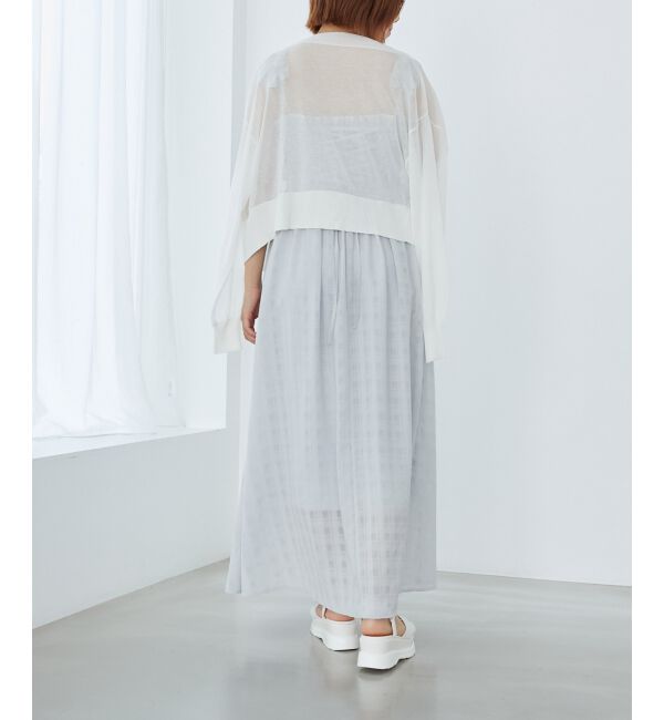 MAJESTICLEGON「フリルショルダーレースアップワンピ」|ワンピース|