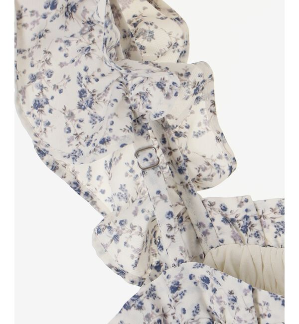 MAJESTICLEGON「フリルショルダーレースアップワンピ」|ワンピース|