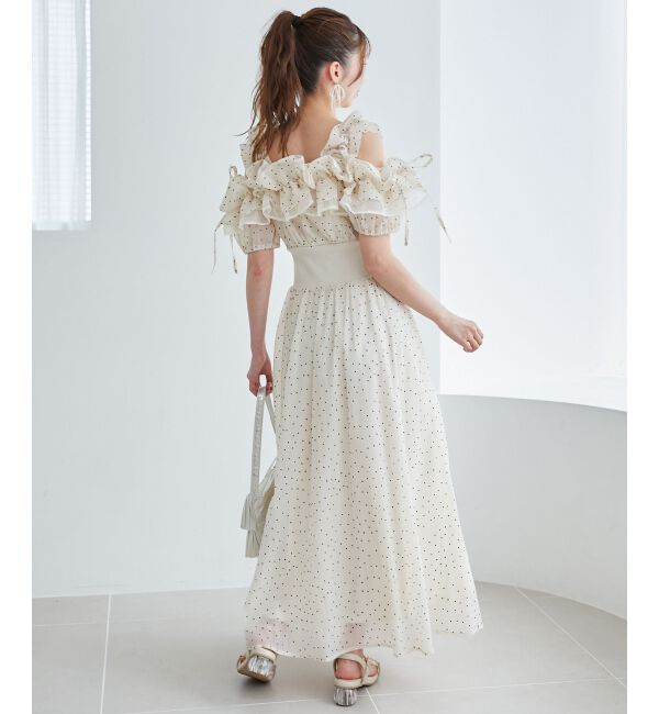 MAJESTICLEGON「ミルフィーユフリルコルセットワンピ」|ワンピース|