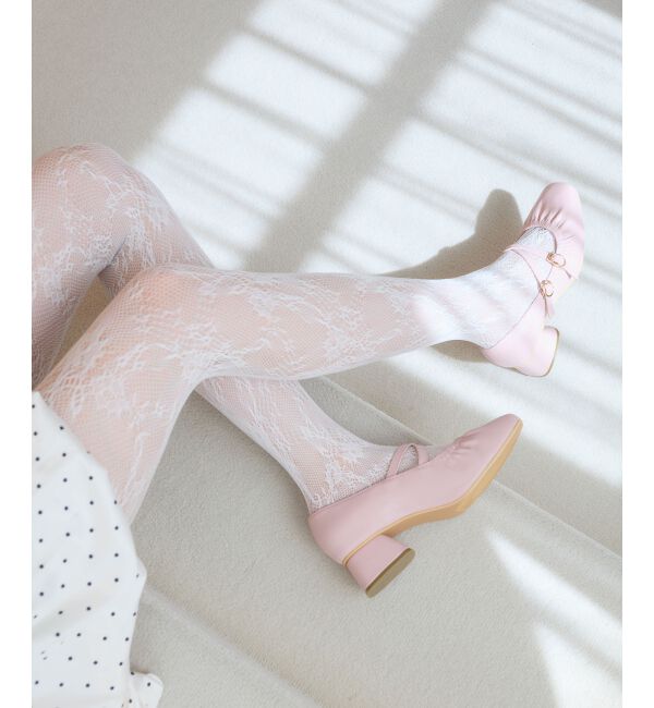 MAJESTICLEGON「レディギャザーストラップパンプス」|パンプス|