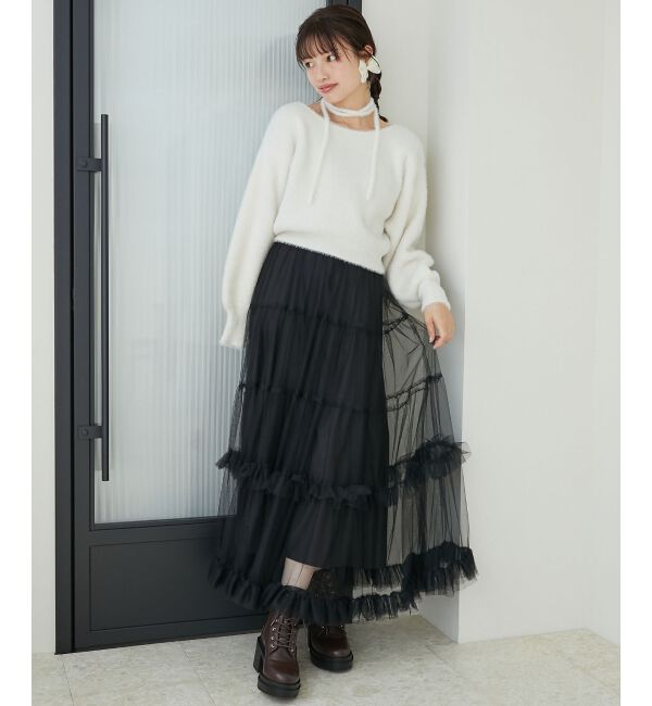 MAJESTICLEGON「&infin;チョーカーセットシャギーニット」|ニット・セーター|