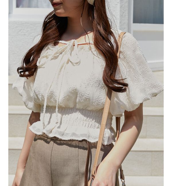  「前後2wayバルーン袖ブラウス」|シャツ・ブラウス|