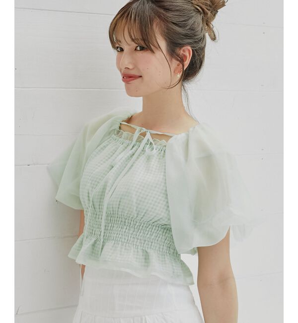  「前後2wayバルーン袖ブラウス」|シャツ・ブラウス|