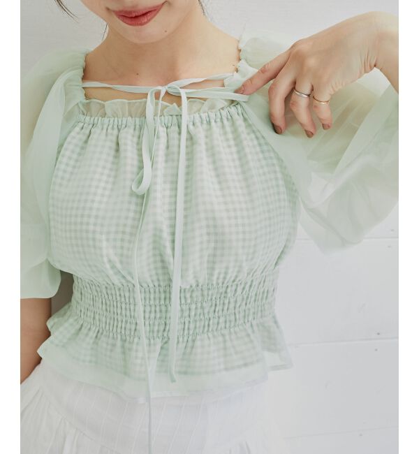  「前後2wayバルーン袖ブラウス」|シャツ・ブラウス|