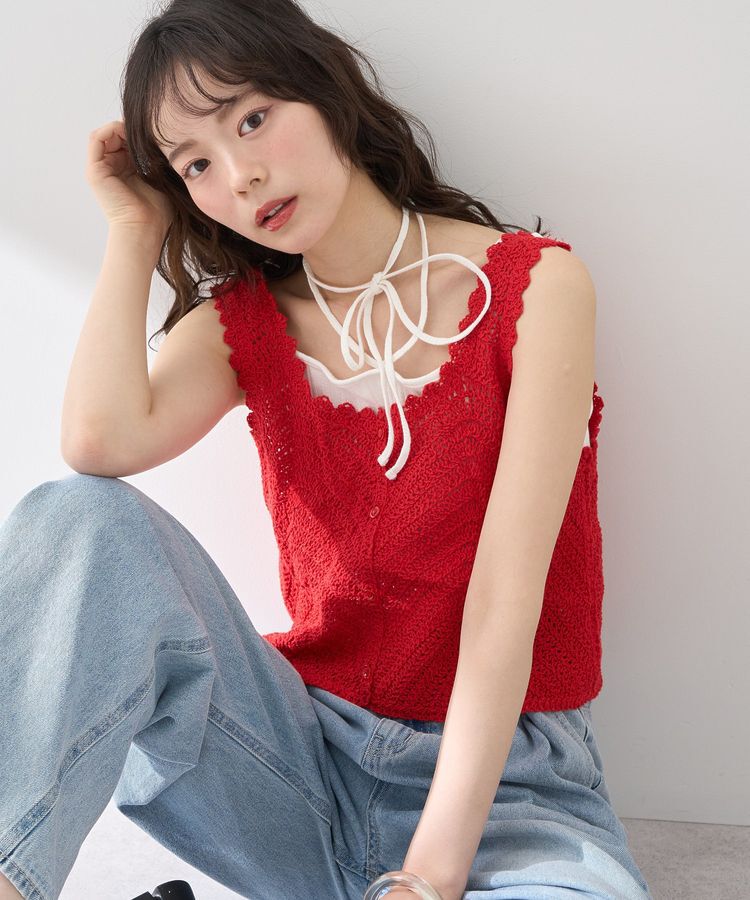 earth music&ecology「クロシェビスチェ」|ベスト・ジレ|