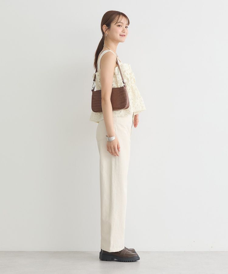 earth music&ecology「キラキラフラワー刺繍ビスチェ」|ベスト・ジレ|