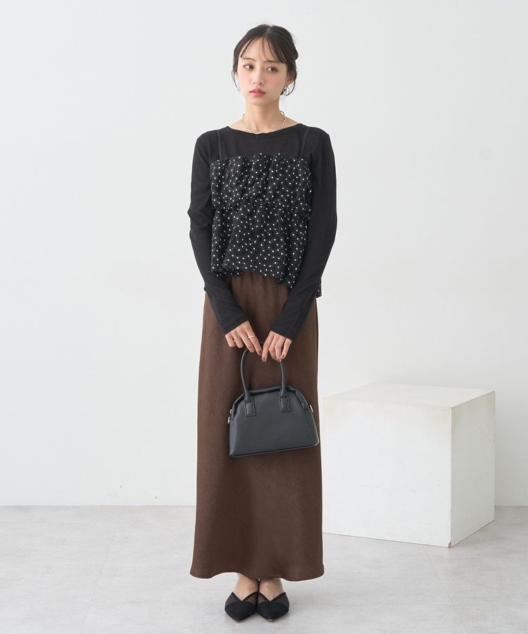 earth music&ecology「キラキラフラワー刺繍ビスチェ」|ベスト・ジレ|