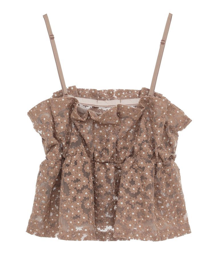 earth music&ecology「キラキラフラワー刺繍ビスチェ」|ベスト・ジレ|