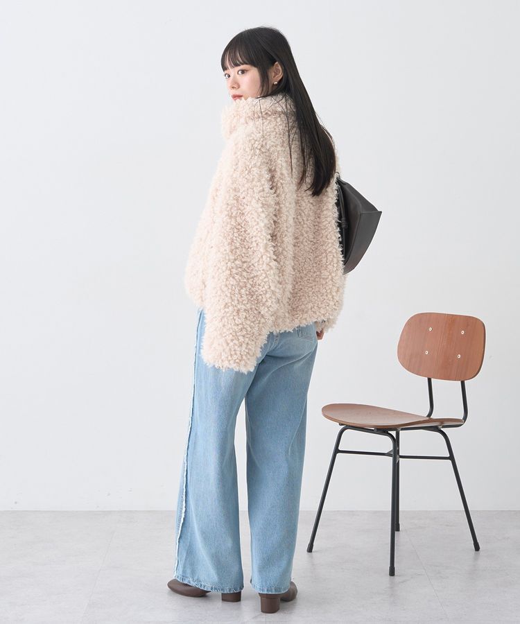 earth music&ecology「プードルファーショートブルゾン」|ブルゾン・スタジャン|