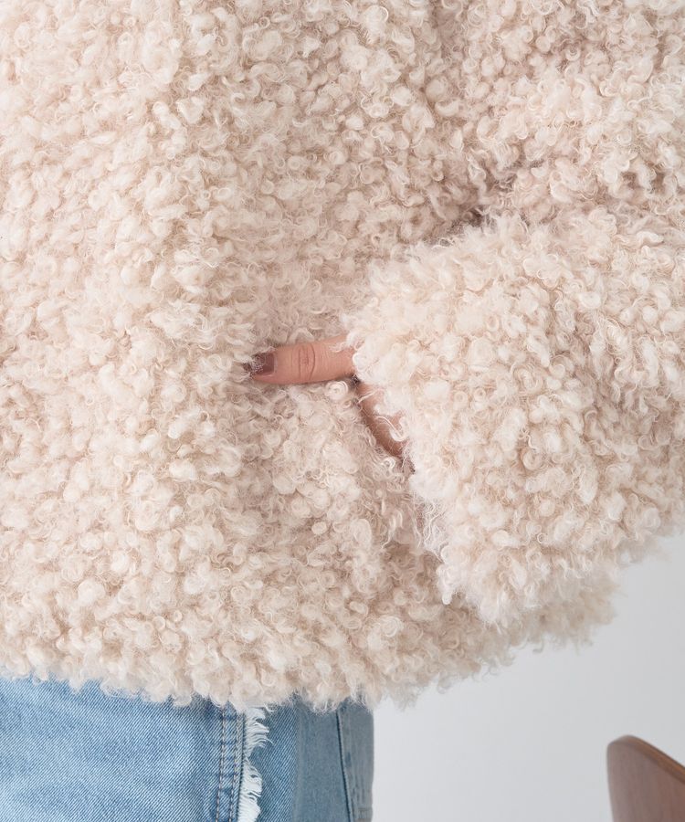 earth music&ecology「プードルファーショートブルゾン」|ブルゾン・スタジャン|